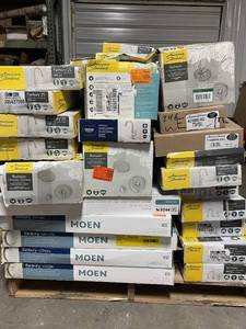 HUGE LOT of American Standard, Grohe and Moen Faucets, Showers, Mirrors and other Plumbing Supplies