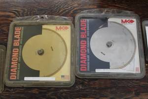 lot 194 image: Lot of (2) MK Diamond 7 Diamond Saw Blades (New )