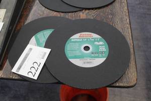 lot 222 image: Lot of (2) Virginia Abrasives 14 Asphalt Cut-Off Blades (New )