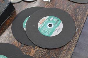lot 221 image: Lot of (2) Virginia Abrasives 14 Asphalt Cut-Off Blades (New )