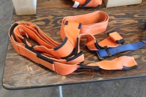 lot 262 image: Lot of (2) Above All Co Forearm Forklift Lifting Straps