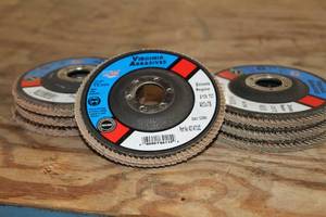 lot 227 image: Lot of (7) Sanding Wheels - 80-Grit (x3), 120-Grit (x4)