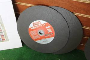 lot 217 image: Lot of (2) Virginia Abrasives 14 Metal Cut-Off Blades (New )