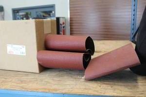 lot 236 image: Lot of (15) Easy 8 Floor Sander 8x19 100 Grit Expandable Drum Cloth Belts