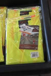 lot 288 image: Lot of (3) Pioneer Hi-Viz Tear-Away Mesh LXL Safety Vests