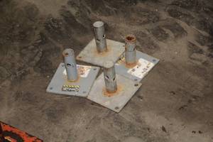 lot 149A image: Lot of (4) Scaffolding Leg Plates