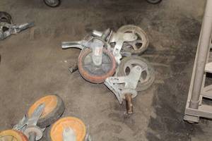 lot 147A image: Lot of (4) Scaffolding Caster Wheels