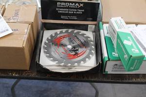 lot 199 image: Lot of (5) Promax 24T 7-14 FramingRipping Saw Blades (New )