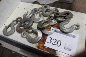 lot 320 image: Lot of (13) Chain Hooks