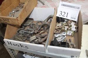 lot 321 image: Assorted Couplers, Hooks, Hardware