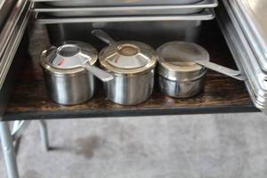 lot 419 image: Lot of (3) Canned Heat Holders