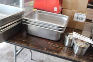 lot 417 image: Lot of (3) Stainless Steel Hotel Pans