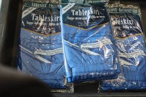 lot 445 image: Lot of (3) Tableskirt (in original package)