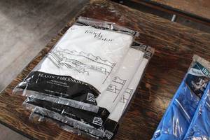 lot 444 image: Lot of (3) Touch of Color Tableskirt (in original package)