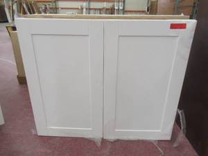 Vesper White Shaker Assembled Plywood 36 in. x 30 in. x 12 in. Wall Kitchen Cabinet with Soft Close Doors.