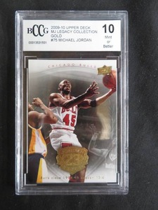 2009-2010 UPPER DECK  MJ LEGACY COLLECTION GOLD BASKETBALL CARD