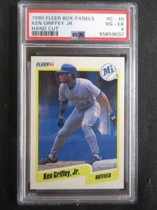 1990 FLEER BOX PANELS  KEN GRIFFEY JR. BASEBALL CARD