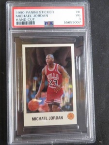 VINTAGE 1990 PANINI STICKER  MICHAEL JORDAN  HAND CUT