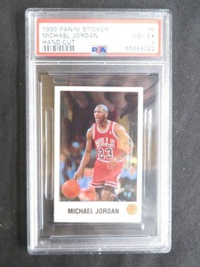 VINTAGE 1990 PANINI STICKER  MICHAEL JORDAN HAND CUT (9022)