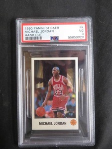VINTAGE 1990 PANINI STICKER  MICHAEL JORDAN HAND CUT (9020)