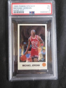 VINTAGE 1990 PANINI STICKER  MICHAEL JORDAN HAND CUT (9012)