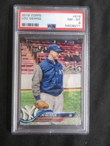 2018 TOPPS  LOU GEHRIG BASEBALL CARD