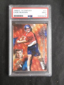 1999 E-X CENTURY  CADE MCNOWN FOOTBALL CARD