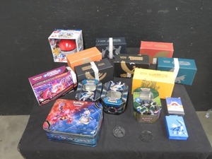 POKEMON CARD BOXS (ALL EMPTY) AND PUZZLE