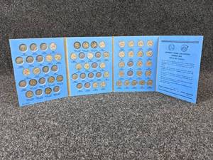 Coin Collector Book w (42) Jefferson Nickels - (8) Are 35% Silver War Nickels