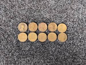 Lot of (10) 1910 to 1919 Lincoln Wheat Cents