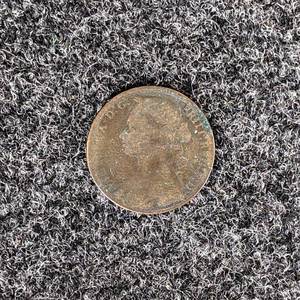 British 1875 Farthing Coin