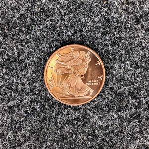 12 Ounce Walking Liberty .999 Fine Copper Round