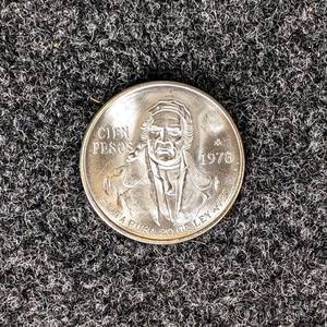 1978 Mexican Silver 100 Pesos - 72% Silver