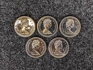 (5) 1873-1973 Canadian Dollar (50% Silver)
