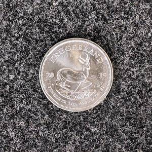 2020 1oz .999 Fine Silver South African Krugerrand $1 Coin