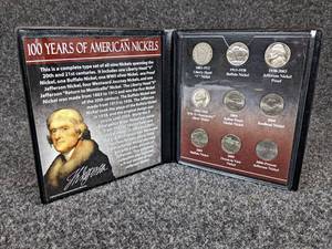 100 Years of Nickels Folder - Includes V Nickel up to the Present