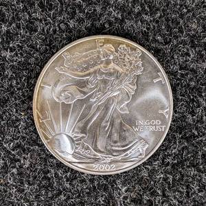 2002 1oz .999 Silver American Eagle Coin