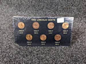 1982 Lincoln Cent Collection - Copper and Zinc Versions