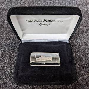 1oz .999 Fine Silver Ingot - The New Millennium Group in Case