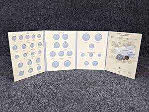 21st Century U.S Type Coins Folder - Includes 1943 Walking Liberty (90% Silver), 1935 Buffalo Nickel, 1947 Mercury Dime (90% Silver) and 1906 Indian Head Cent