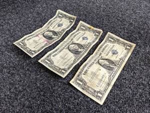 (3) 1957 $1 Silver Certificates