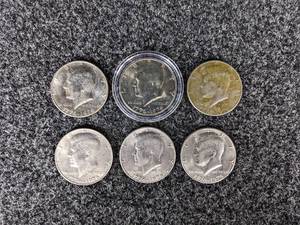 (6) Bi-Centennial Kennedy Quarters 1776-1976