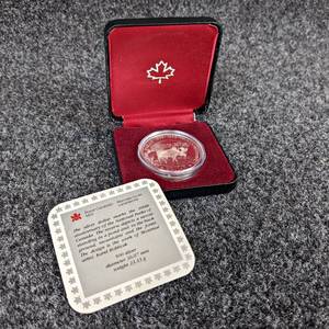 1885-1985 Canadian National Parks 100th Anniversary Dollar Coin (50% Silver)