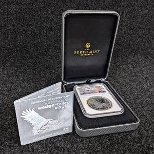 2019 2oz Australia Wedge-Tailed Eagle Silver $2 Coin - .9999 Fine Silver - PF70 Ultra Cameo
