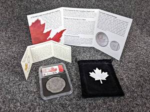 2020 Canadian $5 1oz .9999 Fine Silver Coin - First Day of Issue MS70 NGC Grading
