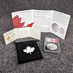 2020 Canadian $5 1oz .9999 Fine Silver Coin - First Day of Issue MS70 NGC Grading