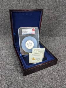 2018 3oz .9999 Pure Silver 30th Anniversary Canadian Maple Leaf Coin - Graded PF-70 Reverse Proof