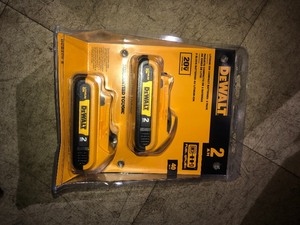 lot 33 image: DEWALT 20-Volt MAX Compact Lithium-Ion 2.0Ah Battery Pack (2-Pack)