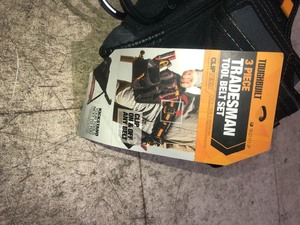 lot 37 image: TOUGHBUILT 20.5 in. Tradesman Tool Belt Set, Black (3-Piece)