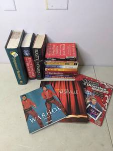 lot 113 image: Assorted Books Dictionary, Thesaurus, Warhol, One Direction, and More - Z